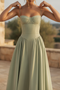 Robe Midi à Corset et Bretelles Spaghetti Ajustables