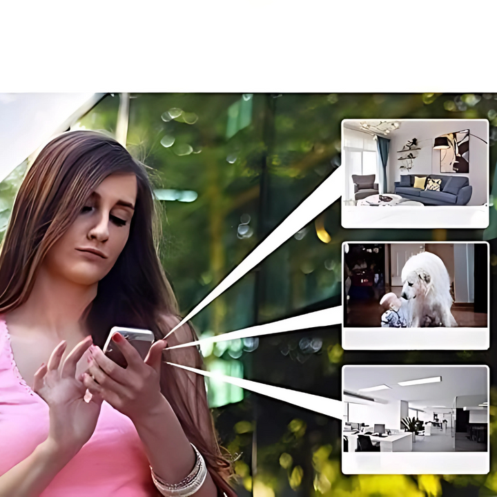 Câmara de Segurança Sem Fios 1080P | Videovigilância Interior & Exterior com WiFi