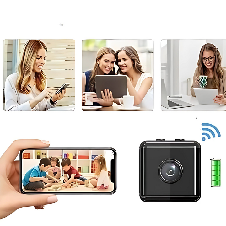 Câmara de Segurança Sem Fios 1080P | Videovigilância Interior & Exterior com WiFi