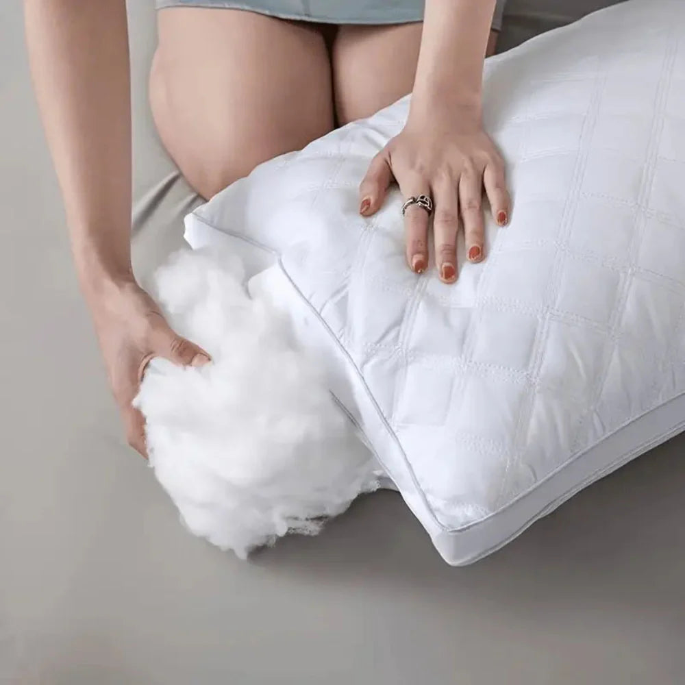 Almofadas Hipoalergénicas Suaves | Conjunto de 2 Almofadas Conforto Hotel com Suporte para o Pescoço
