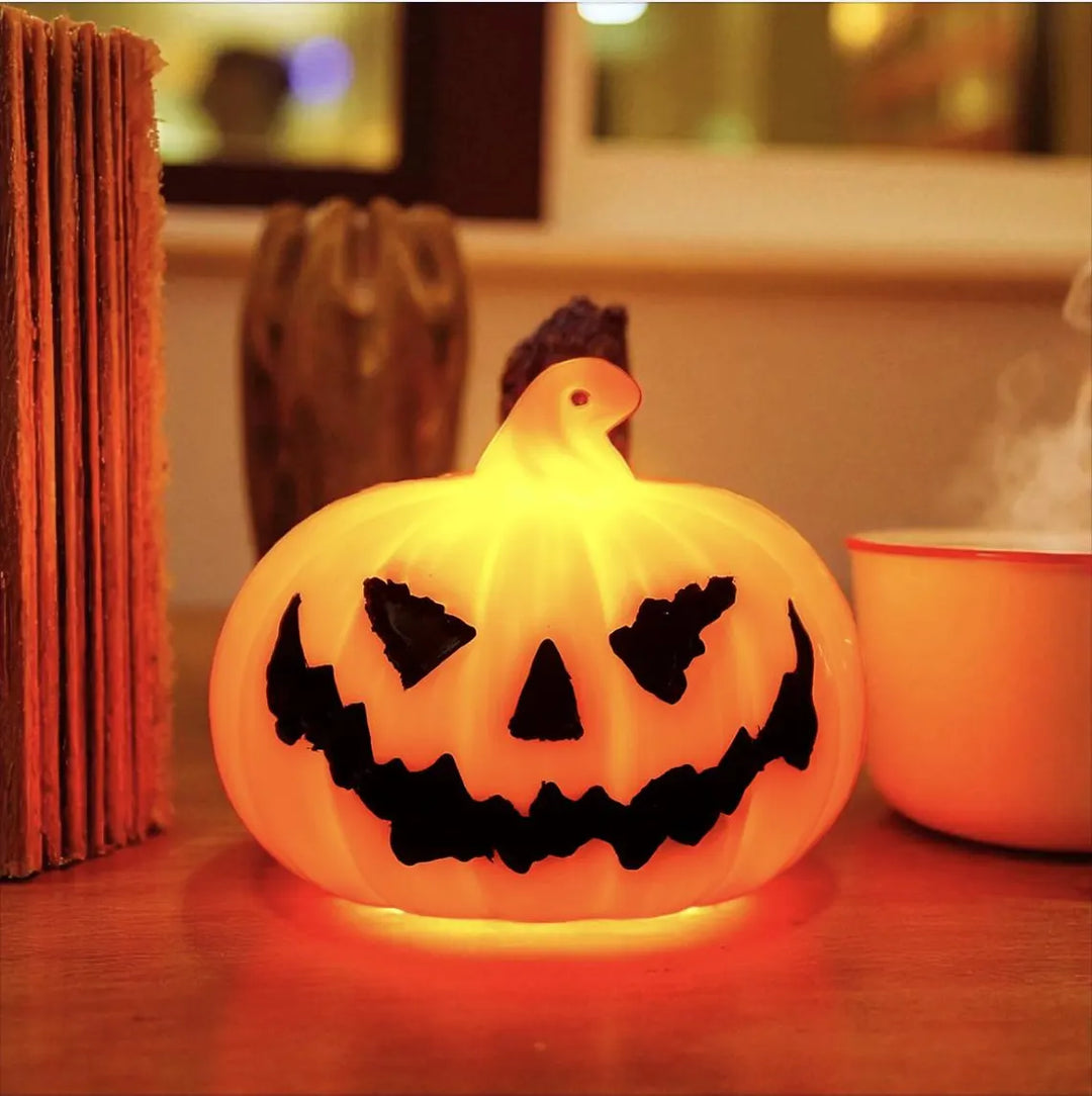 Lanternes Citrouille LED d’Halloween – Décorations Lumineuses Fantômes et Citrouilles