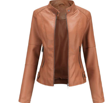 Alex Veste en faux cuir élégante pour femme | Style et raffinement intemporel