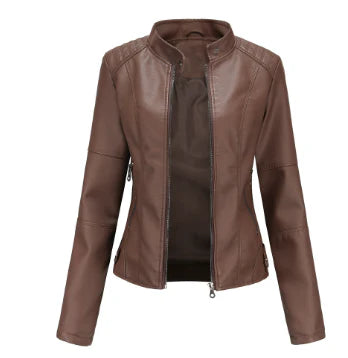 Alex Veste en faux cuir élégante pour femme | Style et raffinement intemporel