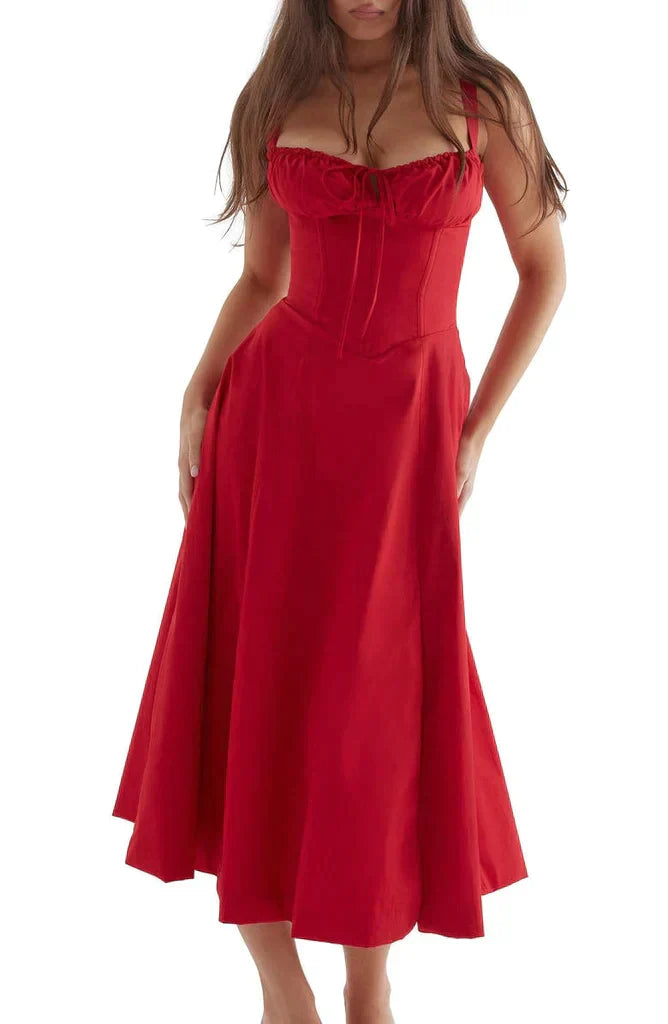 Brittney | Abito bustier con corsetto: eleganza casual e comfort estivo