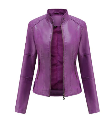 Alex Veste en faux cuir élégante pour femme | Style et raffinement intemporel