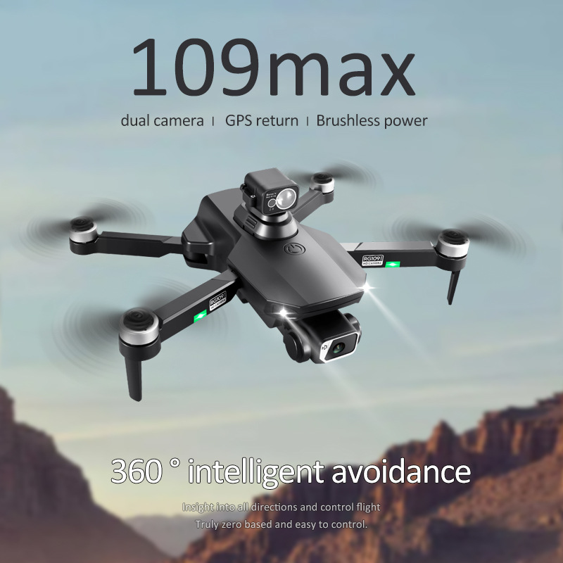 RG106/RG109 Pro Drone - Drone HD 8K con doble cámara, GPS y motores sin escobillas