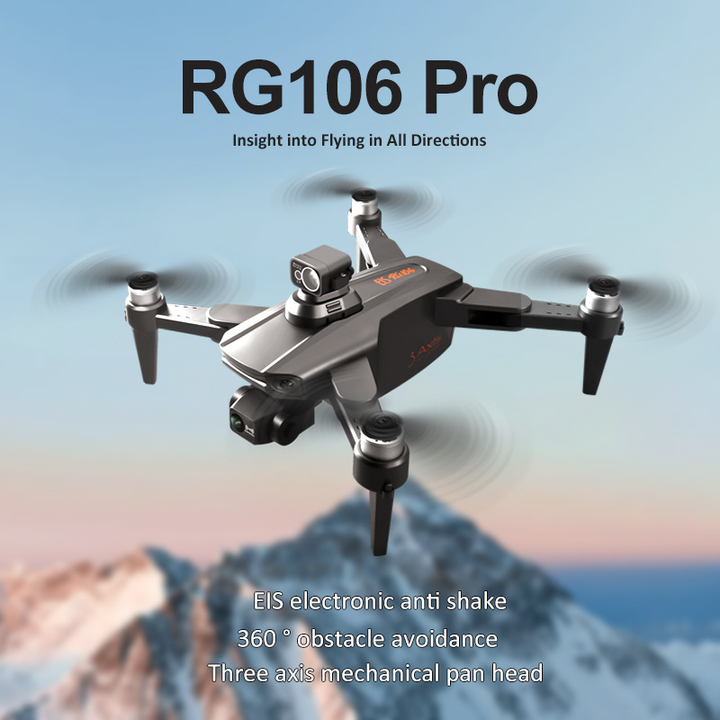 RG106/RG109 Pro Drone - Drone HD 8K con doble cámara, GPS y motores sin escobillas