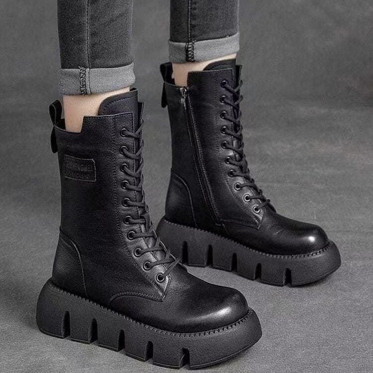 ThermaLuxe Bottes Hiver Orthopédiques en Cuir | Confort Thermique et Soutien Parfait