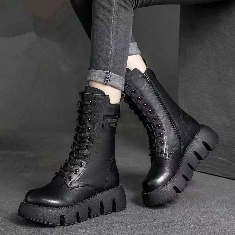 ThermaLuxe Bottes Hiver Orthopédiques en Cuir | Confort Thermique et Soutien Parfait