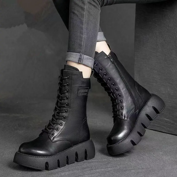 ThermaLuxe Bottes Hiver Orthopédiques en Cuir | Confort Thermique et Soutien Parfait