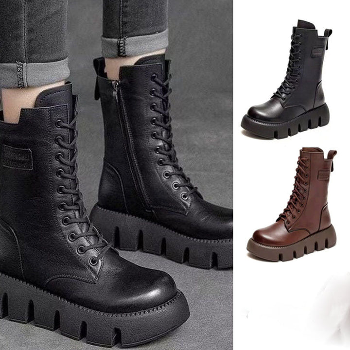 ThermaLuxe Bottes Hiver Orthopédiques en Cuir | Confort Thermique et Soutien Parfait