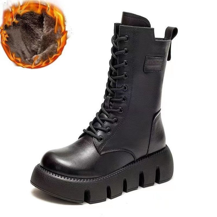 ThermaLuxe Bottes Hiver Orthopédiques en Cuir | Confort Thermique et Soutien Parfait