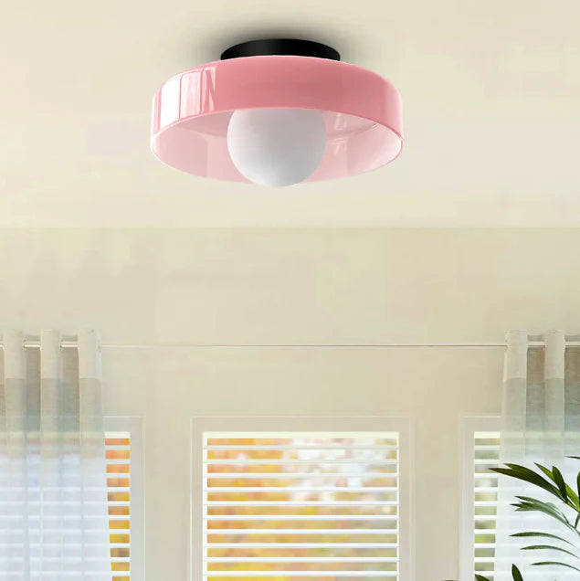 Plafonnier LED rond minimaliste | Éclairage moderne et design gain de place