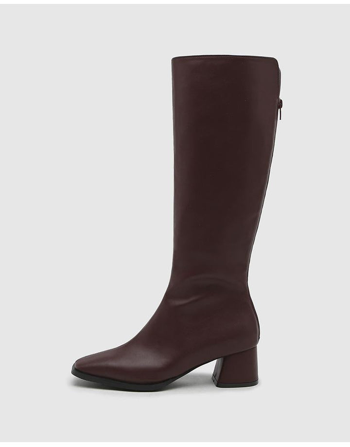 Elegantes botas hasta la rodilla de cuero Mercedez | Sofisticación y comodidad para todas las ocasiones