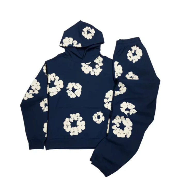 Survêtement Flower Tears | Coupe décontractée | Design floral discret pour le confort en hiver