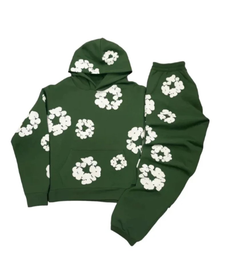 Survêtement Flower Tears | Coupe décontractée | Design floral discret pour le confort en hiver