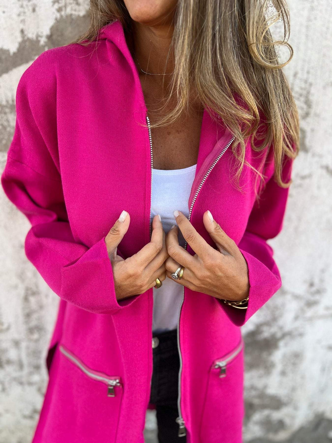 Serenity | Chaqueta informal holgada con cremallera 