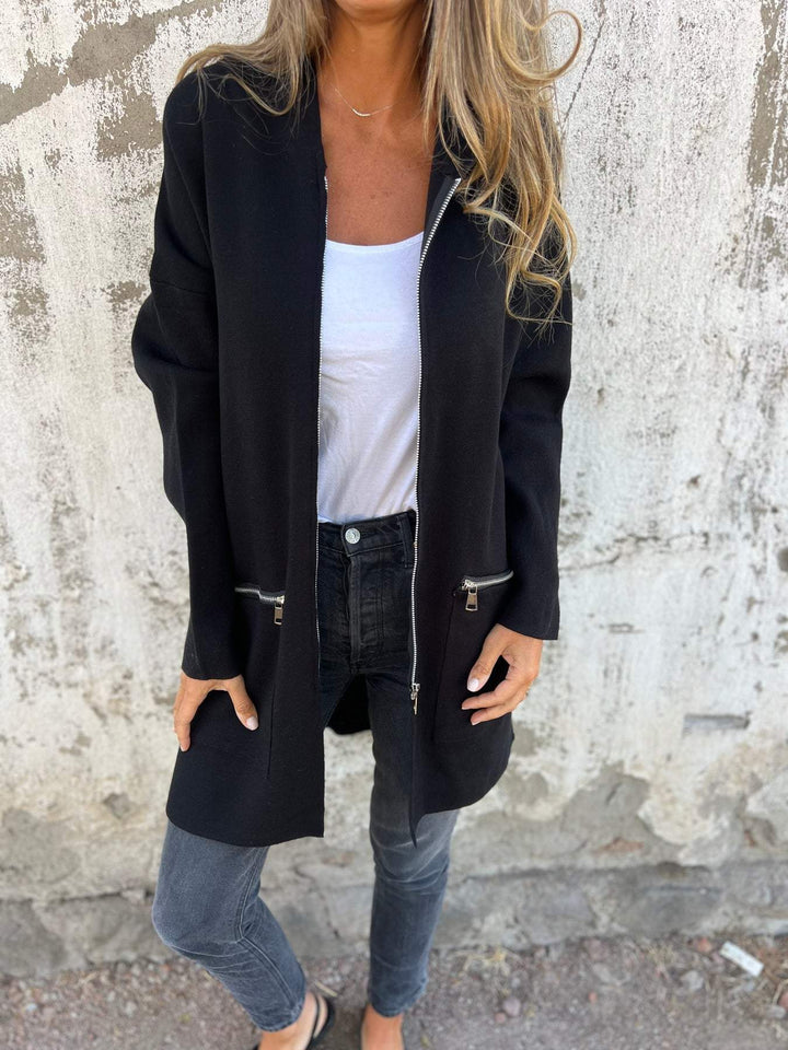 Serenity | Chaqueta informal holgada con cremallera 