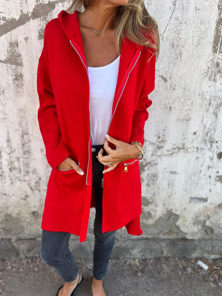 Serenity | Chaqueta informal holgada con cremallera 