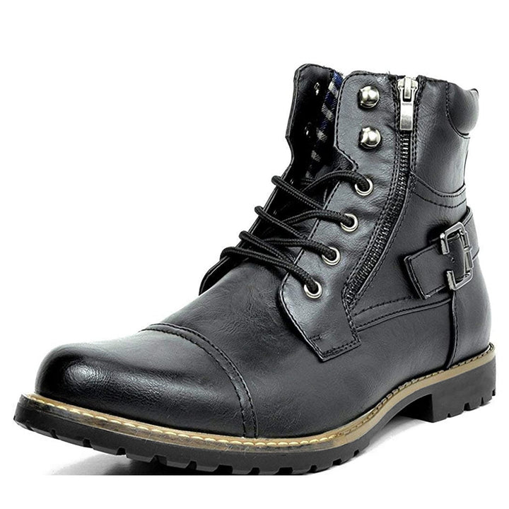 Botas de moto Rhion de piel auténtica | Comodidad y protección para motociclistas