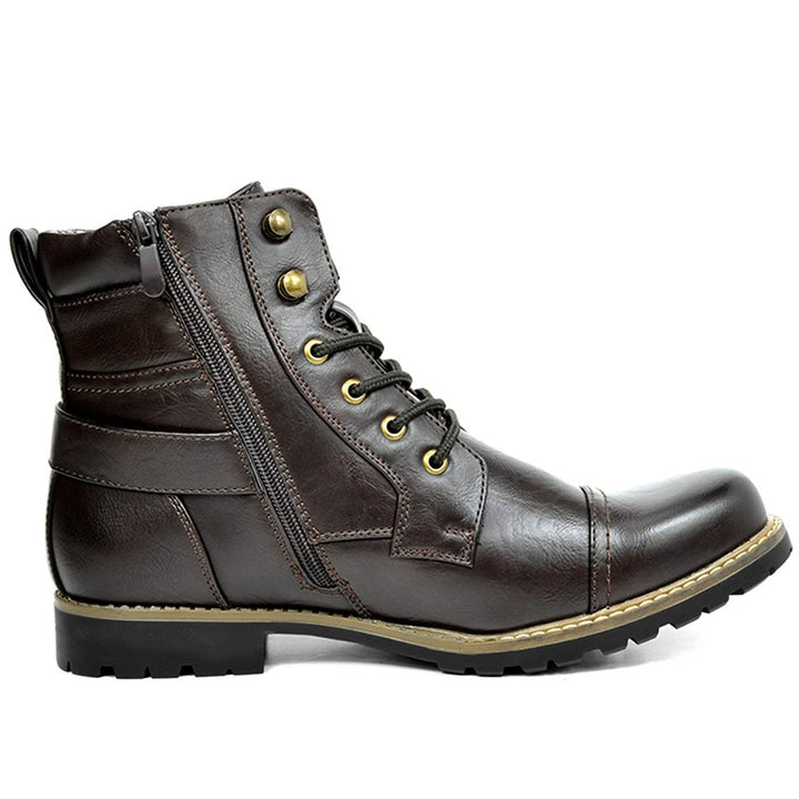 Botas de moto Rhion de piel auténtica | Comodidad y protección para motociclistas