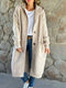 Sudadera con capucha de punto beige para mujer - Edición Otoño