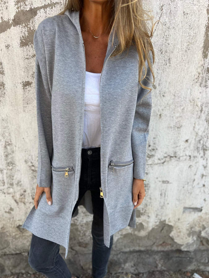 Serenity | Chaqueta informal holgada con cremallera 