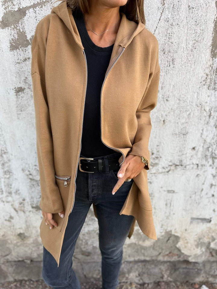 Serenity | Chaqueta informal holgada con cremallera 