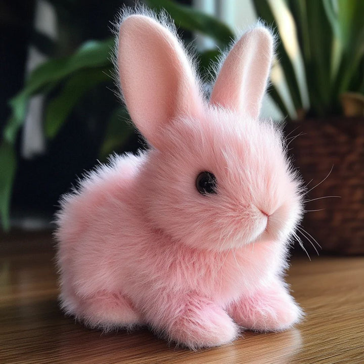 Lapin en peluche réaliste pour enfants | Jouet interactif avec mouvements et fourrure douce