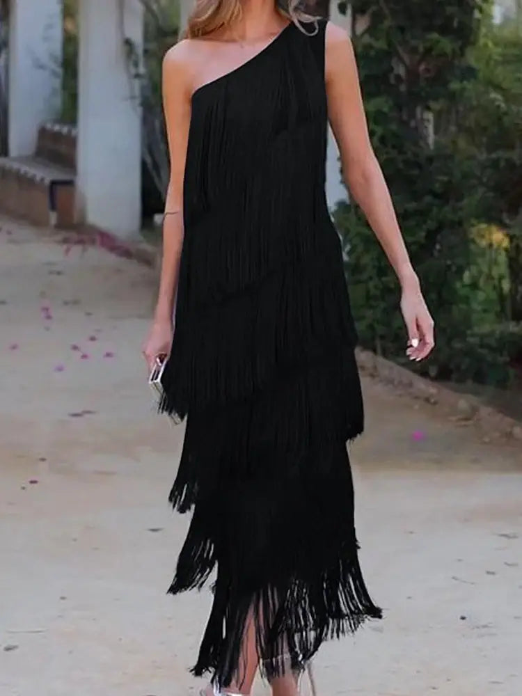 Robe Flecos Andaluz Femme | Design Asymétrique avec Mouvements Dynamiques
