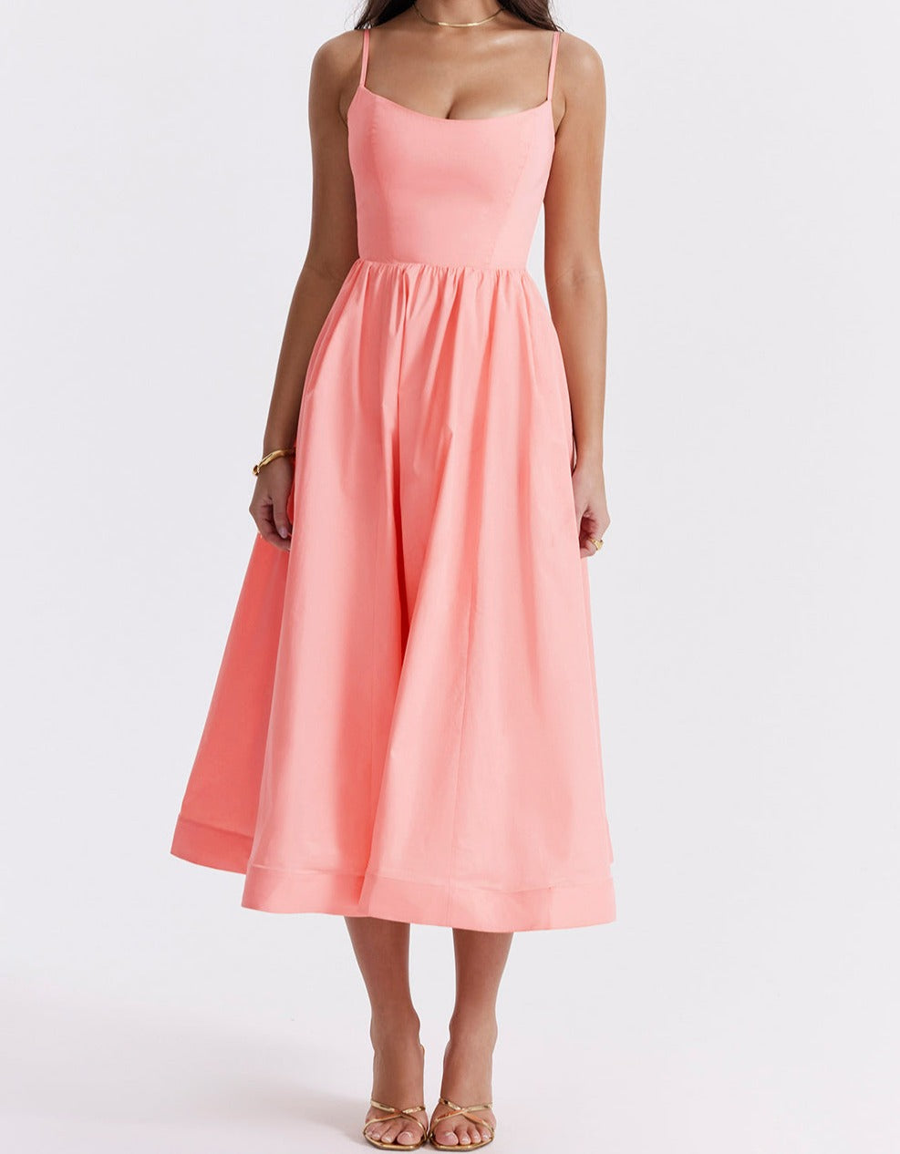 Amalie Robe Élégante Sans Manches avec Dos Nu | Sublimant la Silhouette