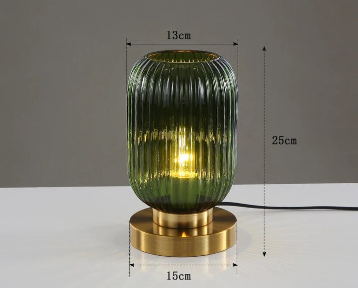 Lampe de Table Design Nordique en Verre – Élégance Moderne LED