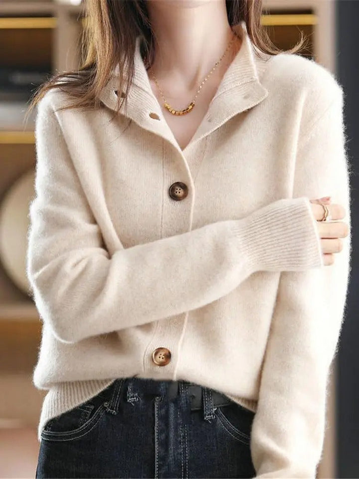 Claudi | Cardigan Long à Boutons pour Femme, Design Élégant et Confort Optimal pour l'Automne