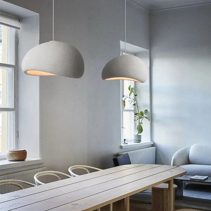 Lâmpada Suspensa Wasabi Bordô | Suspensão Design em Vidro & Metal Regulável