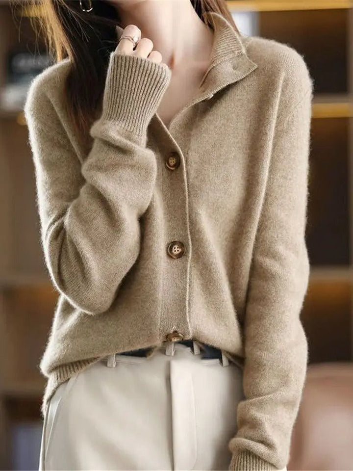 Claudi | Cardigan Long à Boutons pour Femme, Design Élégant et Confort Optimal pour l'Automne