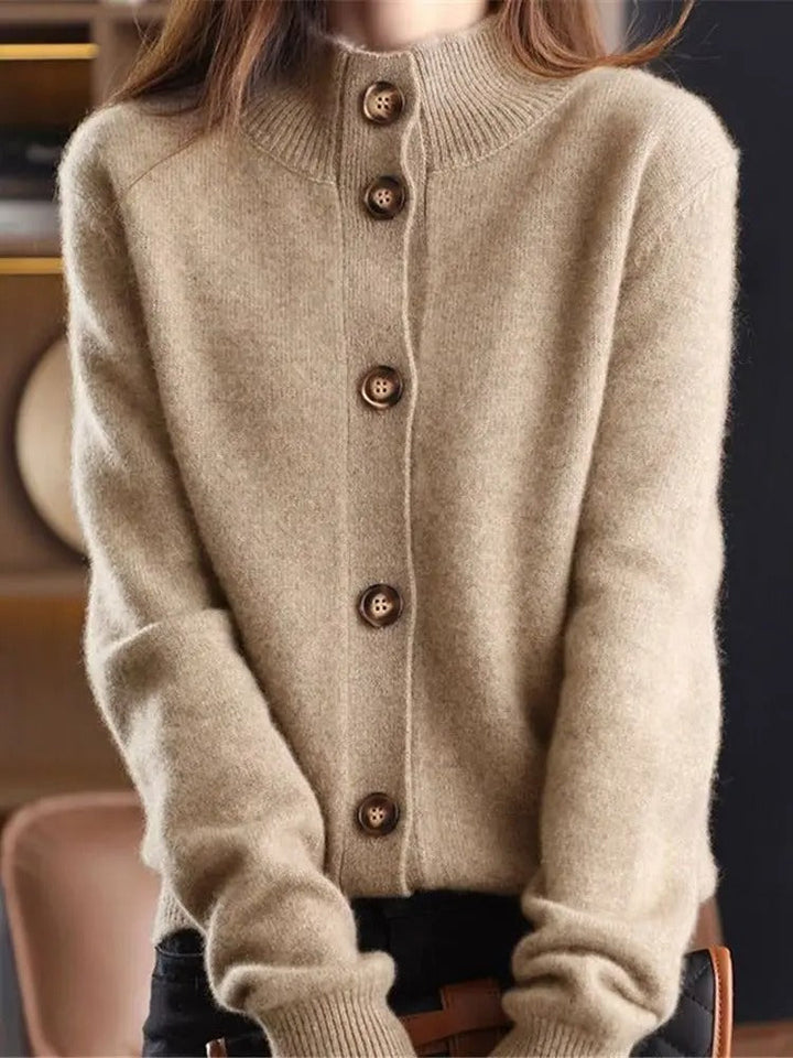 Claudi | Cardigan Long à Boutons pour Femme, Design Élégant et Confort Optimal pour l'Automne