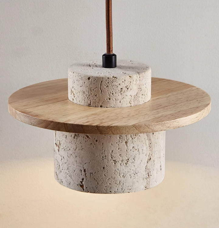 LuzCascada - Lampe en travertin naturel
