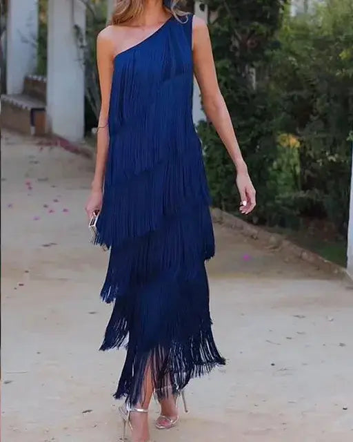 Robe Flecos Andaluz Femme | Design Asymétrique avec Mouvements Dynamiques