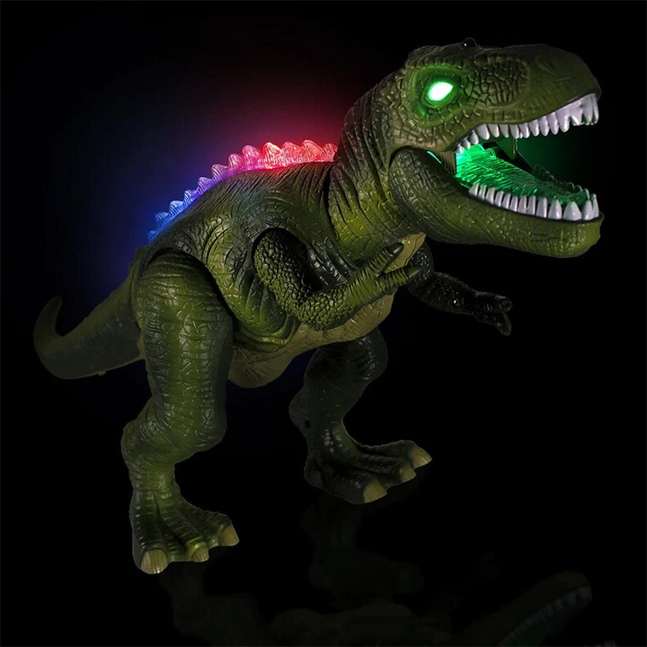 Jouet dinosaure télécommandé avec sons, lumières LED et marche réaliste