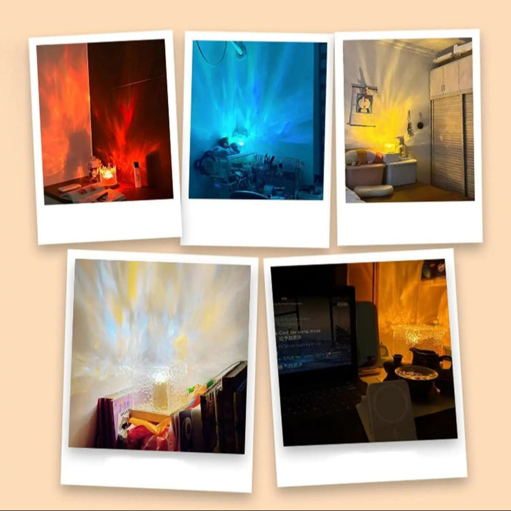 LumiWave | Lampe LED d’Ambiance 16 Couleurs avec Effet Vagues de Mer et Télécommande