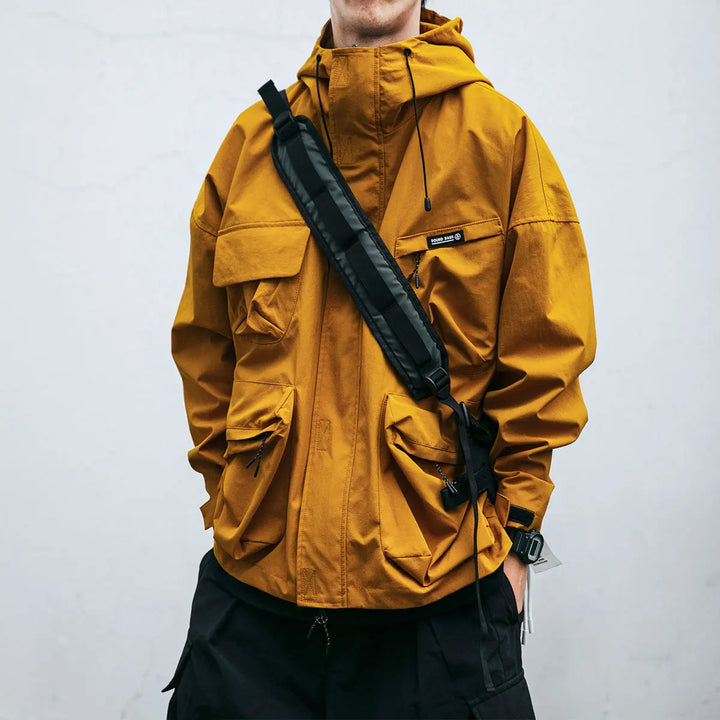 Benji Hype Veste résistante aux intempéries - Imperméable, coupe-vent & respirante | Veste légère pour l'extérieur avec capuche ajustable