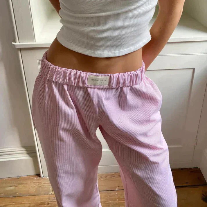 Samantha | Pantalon en Lin Élégant & Confortable pour un Style Intemporel