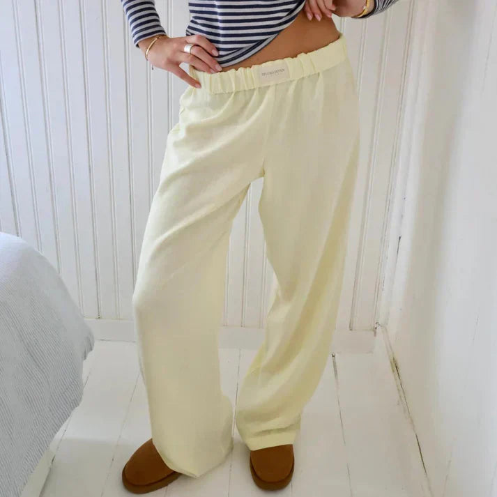 Samantha | Pantalon en Lin Élégant & Confortable pour un Style Intemporel