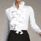 Elegante camicetta con volant e bottoni da donna Celeste | Chic e comoda