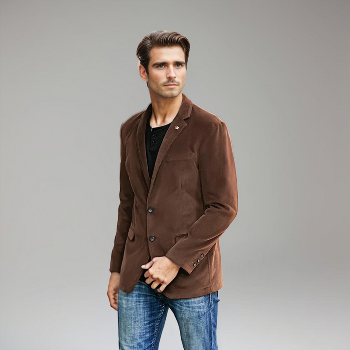 Blazer en velours côtelé | Classique et polyvalent | Design à deux boutons