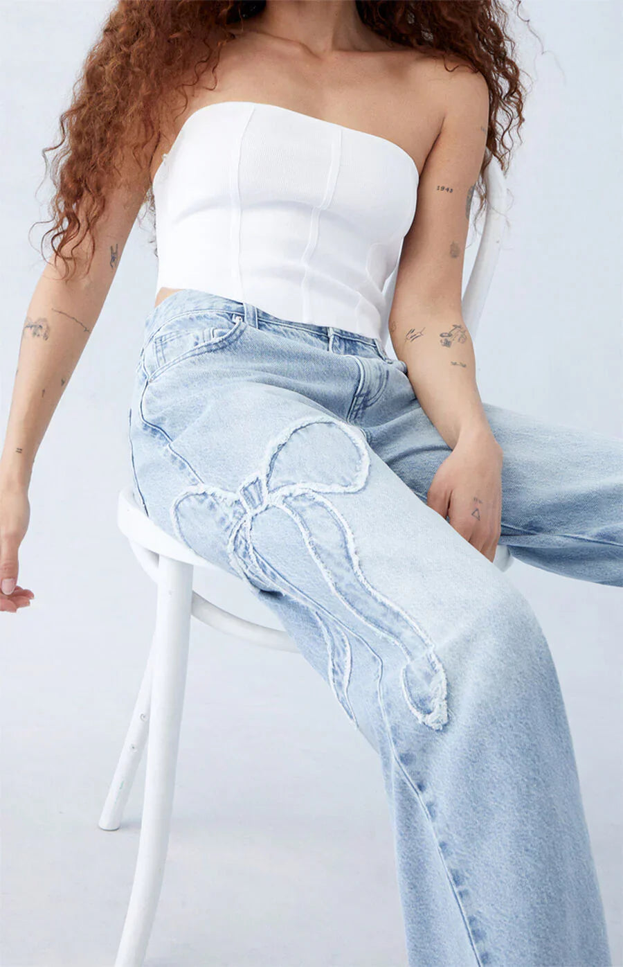 Zara | Le jean baggy avec nœud