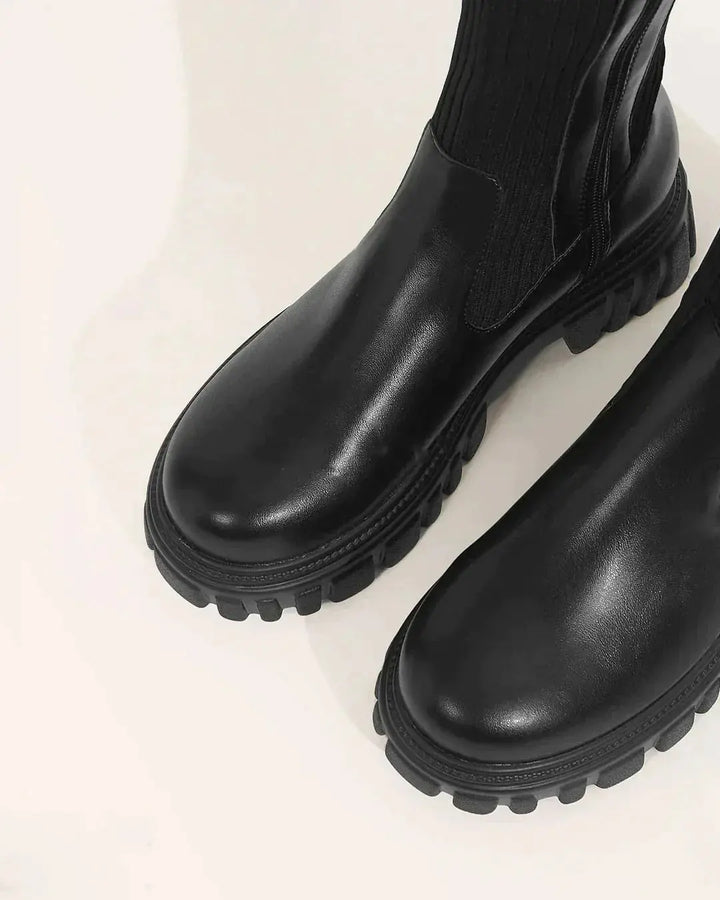 Abby | Stivali alti fino al ginocchio da donna con suola elasticizzata e comoda e design senza tempo