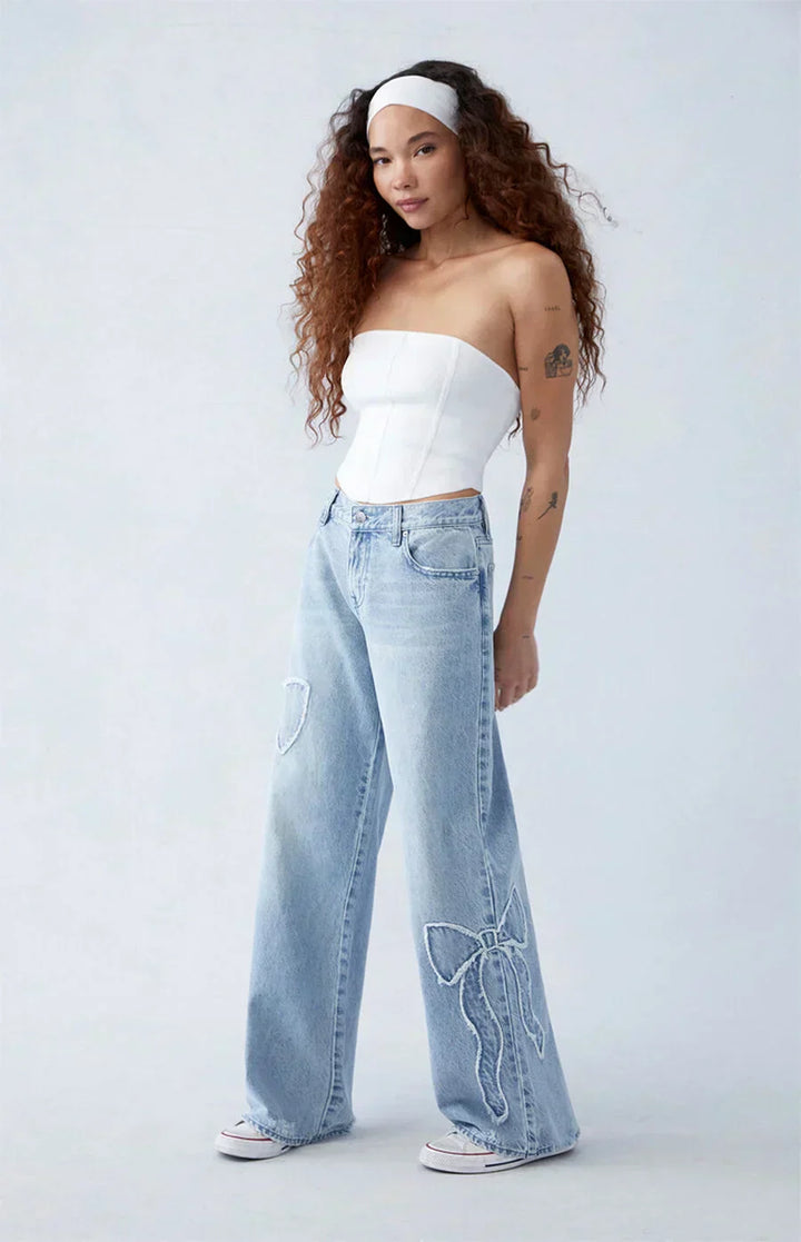 Zara | Le jean baggy avec nœud