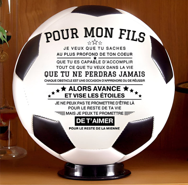 Futebol personalizado com mensagem de motivação | Presente único para crianças e adolescentes