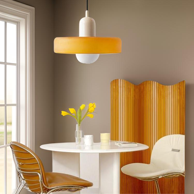 Lámpara colgante de vidrio coloreado | Diseño moderno y elegante